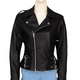 Illustration for article titled Kim Kardashian Moto Biker Black Leather Jacket for Women’s